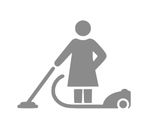 An illustration of vacuum cleaning.